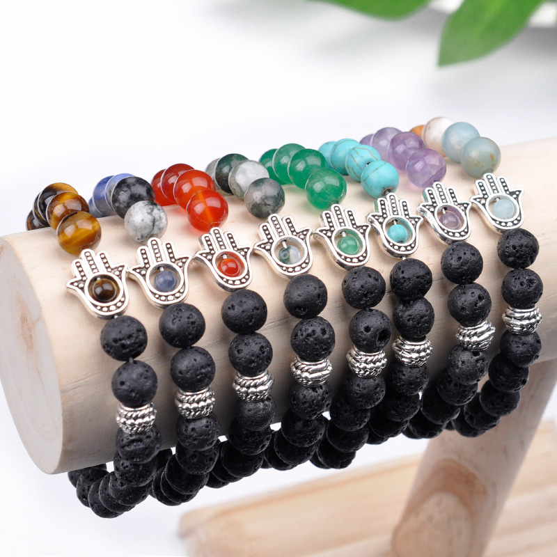 Ethnic Style Geometric Natural Stone Beaded Bracelets display picture 1