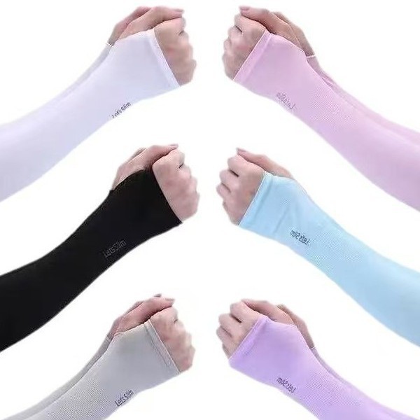 Sun protection arm sleeves, thickened and extended, UV protection, breathable, non-pilling, ice sleeve