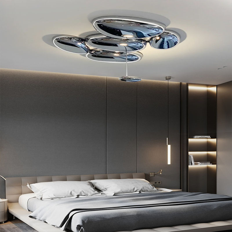 Italian Postmodern Designer Ceiling Lamp Manufacturer for Living Room, Showroom, Dining Room, and Bedroom with Irregular Pebble Design Italian Postmodern Designer Ceiling Lamp Manufacturer for Living Room, Showroom, Dining Room, and Bedroom with Irregular Pebble Design