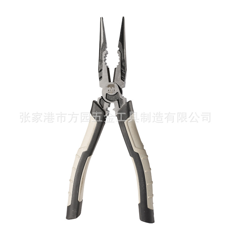 メーカーがカスタマイズした偏心省力エンボスラジオペンチ、2色のペンチハンドル、6/ 8inch 家庭用ラジオペンチ、ラジオペンチ|undefined