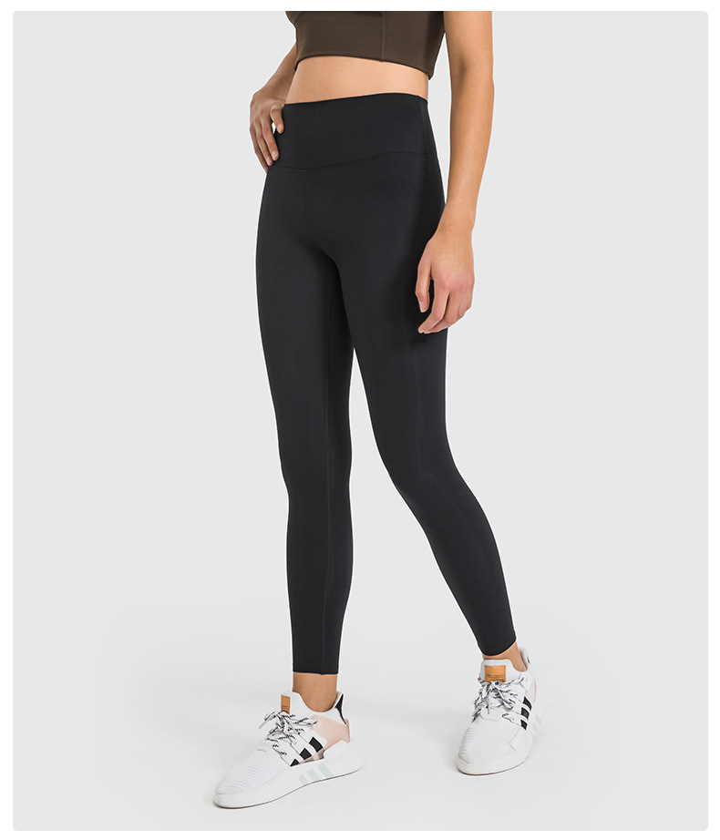 solid color tight-fitting high waist yoga pants NSDQF127108