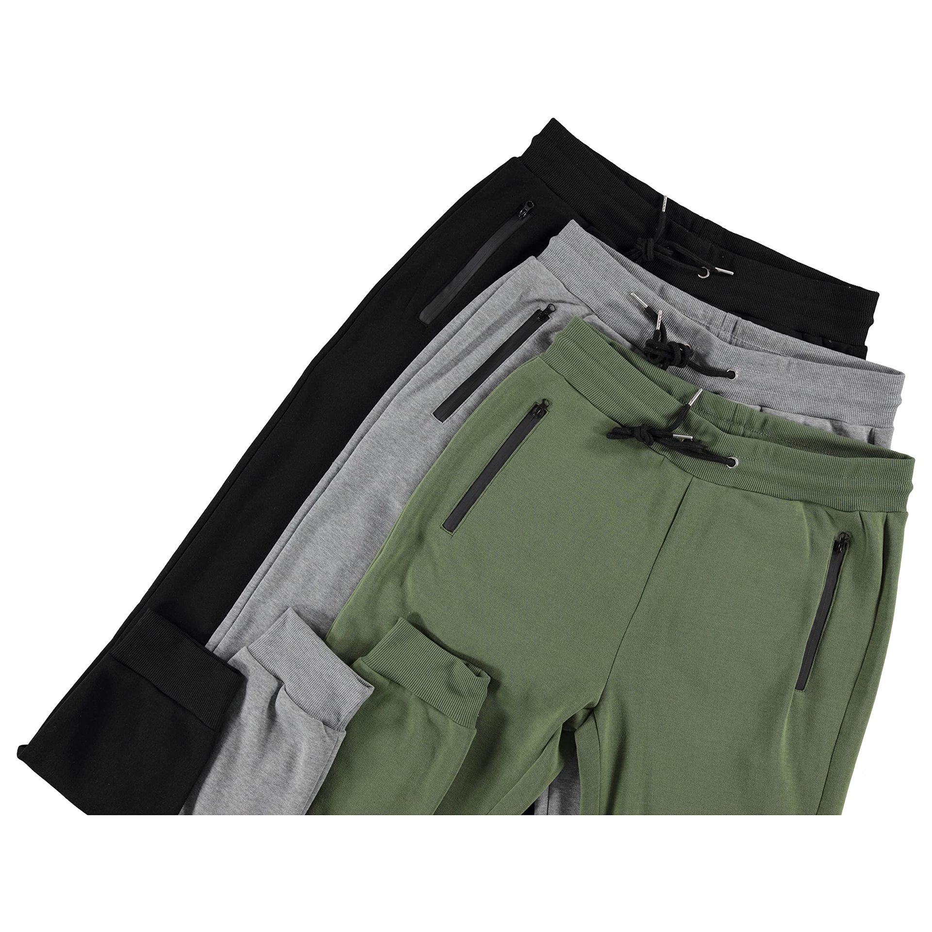 Pantalones deportivos para hombres de Amazon Pantalones de terciopelo casuales delgados con cremallera, pantalones de color sólido, pantalones para correr