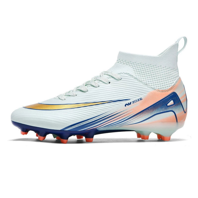 Трансграничная поставка студенческих футбольных бутс с искусственным газоном, практичных футбольных бутс для взрослых, мужских и женских высоких тренировочных кроссовок.