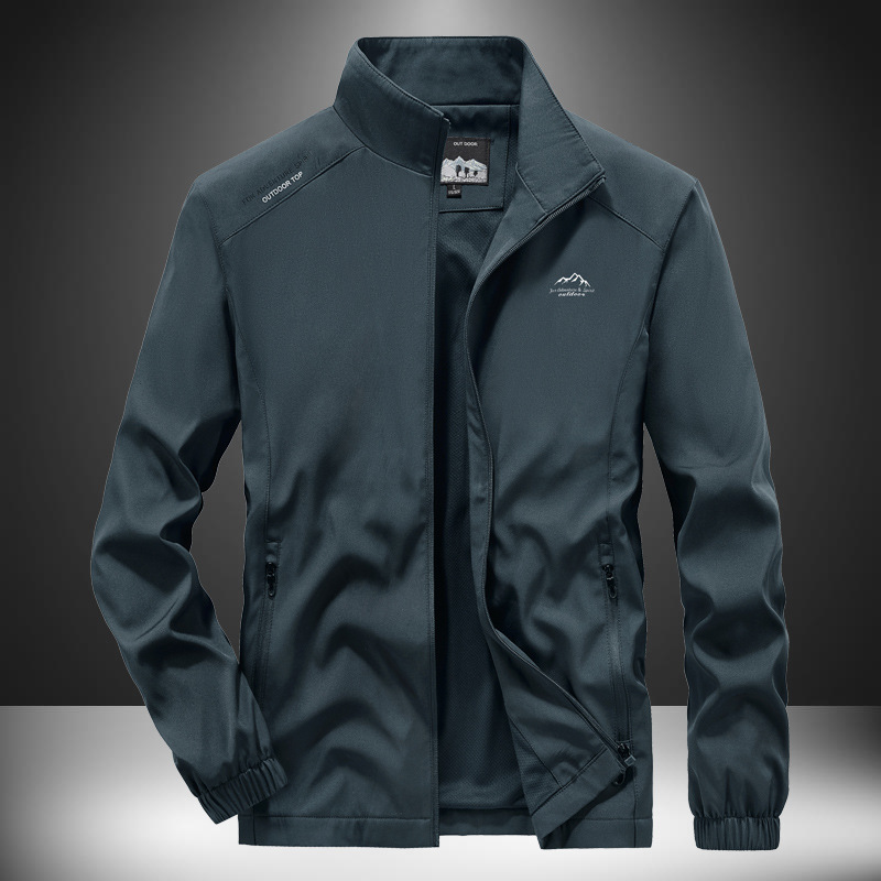 新款高档外套男士春秋季潮牌男装户外宽松防风衣薄款运动休闲夹克