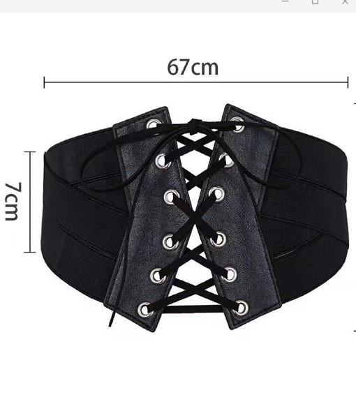 Retro elastic belt with zipper