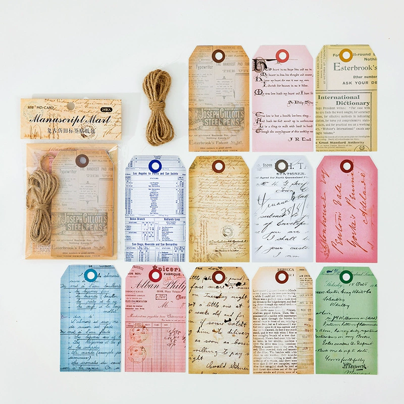 Mo Mo Retro Frequency Label Patch Bags Far Information Series Retro Literature Handbook Patching Material Patch