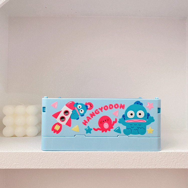 新商品の漫画の周辺の布の折り畳み可能な収納ケースの少女の心のデスクトップの化粧品の口紅の雑物の整理箱