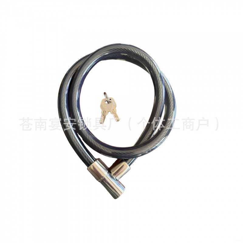 Cerradura atómica de hierro en stock cerradura de bicicleta cerradura de alambre de acero de anillo cerradura de motocicleta llave antirrobo cerradura de anillo