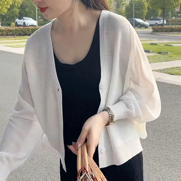 Brand silk cardigan