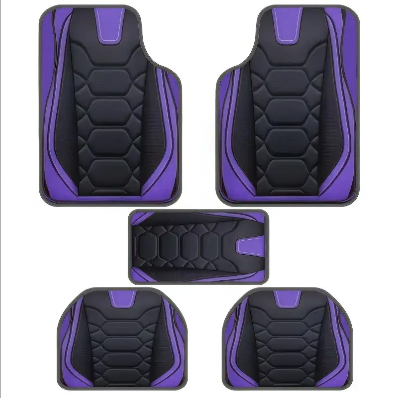 Cross-Border Temu Hot-Selling Universal Car Floor Mats Five-Piece Set, Entryway Door Mats, Non-Slip Floor Mats, Label Application and Dropshipping