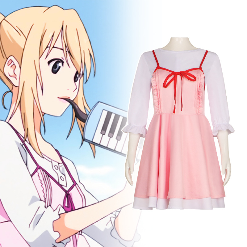 四月是你的謊言cos服 宮園薰cosplay女裝 宮園薰日常款連衣裙同款