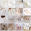 Silver needle, fashionable earrings, silver 925 sample, Korean style, city style, European style, simple and elegant design