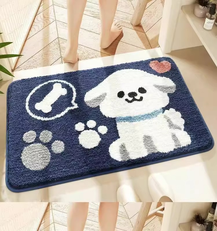 卡通地垫,仿羊绒地垫