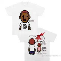 Pharrell Williams Short-sleeved Pharrell Williams vintage tee American-style small neckline T-shirt