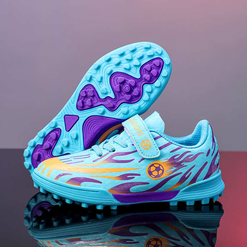 Cross-Border Velcro Children's Soccer Shoes Low-Top Long Spike/Short Spike Boys Girls Student Competition Training Shoes Wholesale Cross-Border Velcro Children's Soccer Shoes Low-Top Long Spike/Short Spike Boys Girls Student Competition Training Shoes Wholesale