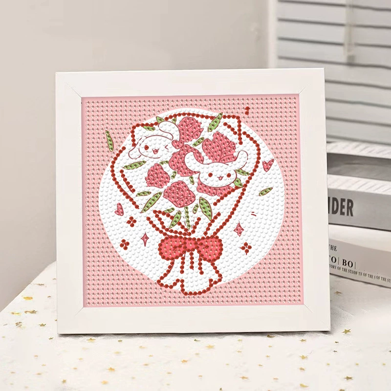 Набор для алмазной вышивки (Sanrio) Пикачу в раме, 17×17 см, комплект для полного стежка DIY