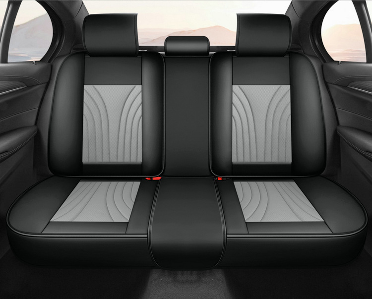 25 Car Seat Cushions Wholesale Accessible Luxury High-End Steering Wheel Cover Car All-Season Universal Full Leather Seat Cushion Cover