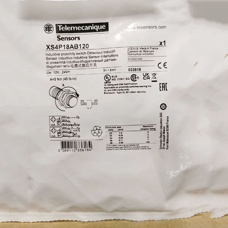 施耐/德限原装XS4P18AB120/XS4P18MA230/XS4P18PA340/XS4P18MB230