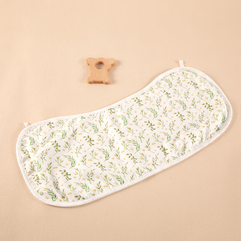 Almohada de película de nube de bebé antibacteriana fresca de verano, un paño de hilo de algodón de bambú, toalla de hipo anti-escupir, almohada plana para bebé, toalla de saliva