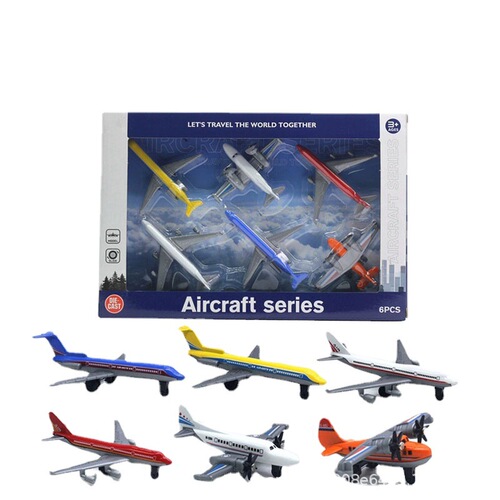 1:64 alloy aircraft model taxiing small aircraft toy boy gift box simulation metal aircraft passenger aircraft transport aircraft