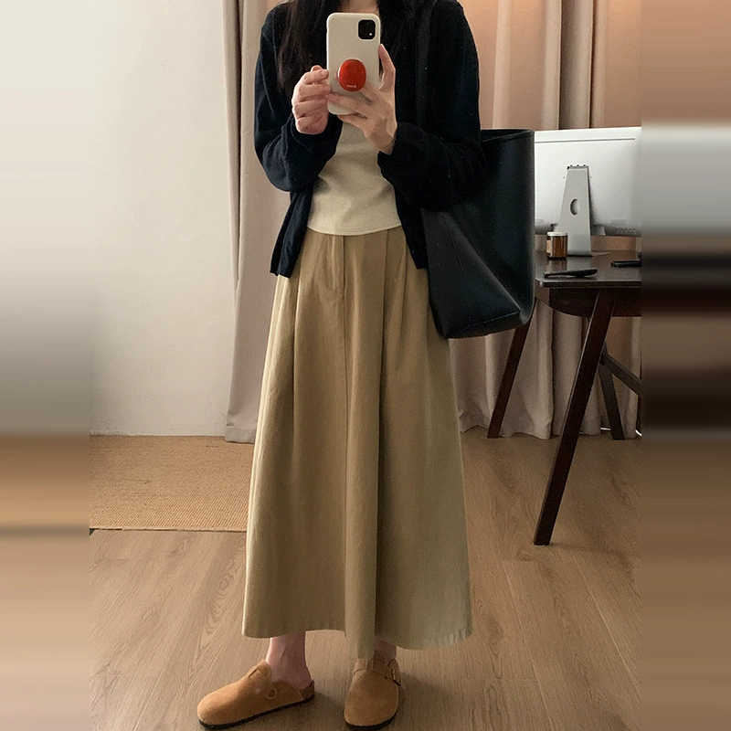 Весенний стиль корейского стиля, полный комплект 2025 года: новое ранневесеннее платье-миди для женщин