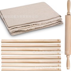 陶芸泥板レール松木条厚陶芸道具麻布泥ローラー「泥板切断工具実木レール」
