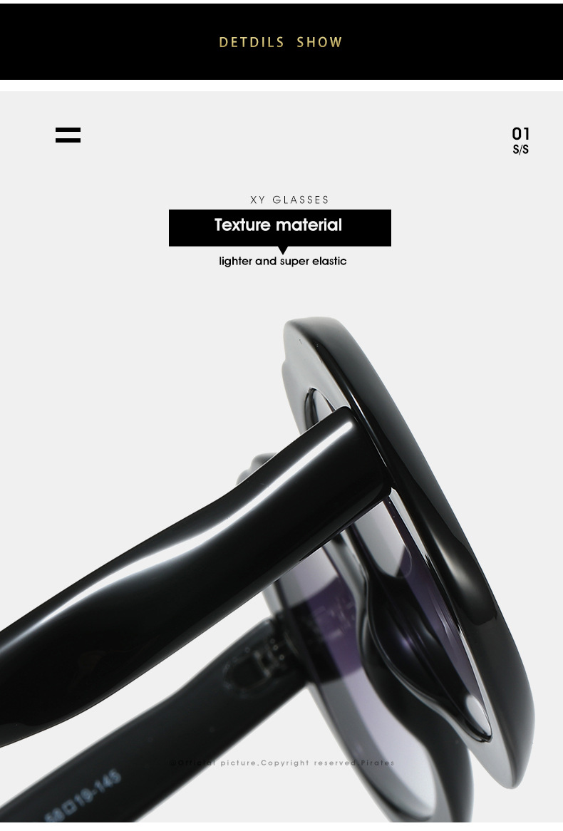 60g Weight Full Frame Glasses Structure Sunglasses Classification PC, UV400 Protection Lens Material Oval Frame Glasses Style Outdoor, Travel Occasion Solid Color Pattern All Seasons Season Unisex Gender Basic, Retro Style Black Color Basic Retro Solid Color PC UV400 Protection Oval Frame Full Frame Women's Sunglasses 13