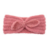 Children's crochet with bow, knitted headband, helmet for early age, hair accessory, European style
