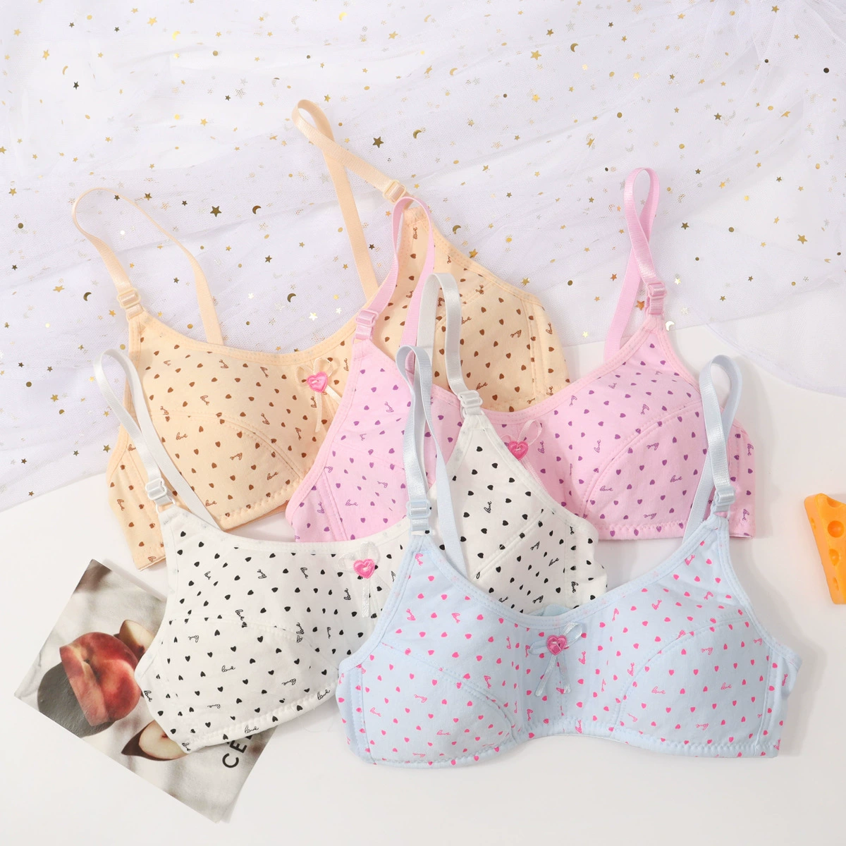 Оптовая продажа девочек бюстгальтер маленький жилет для девочек средней школы