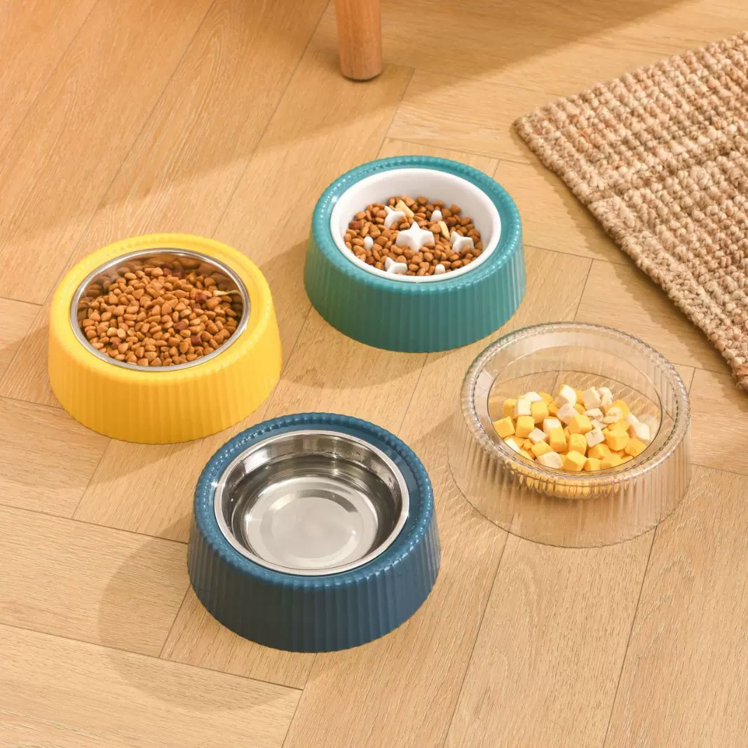 宠物不锈钢狗碗防打翻大容量慢食狗碗猫碗猫咪狗盆狗食盆