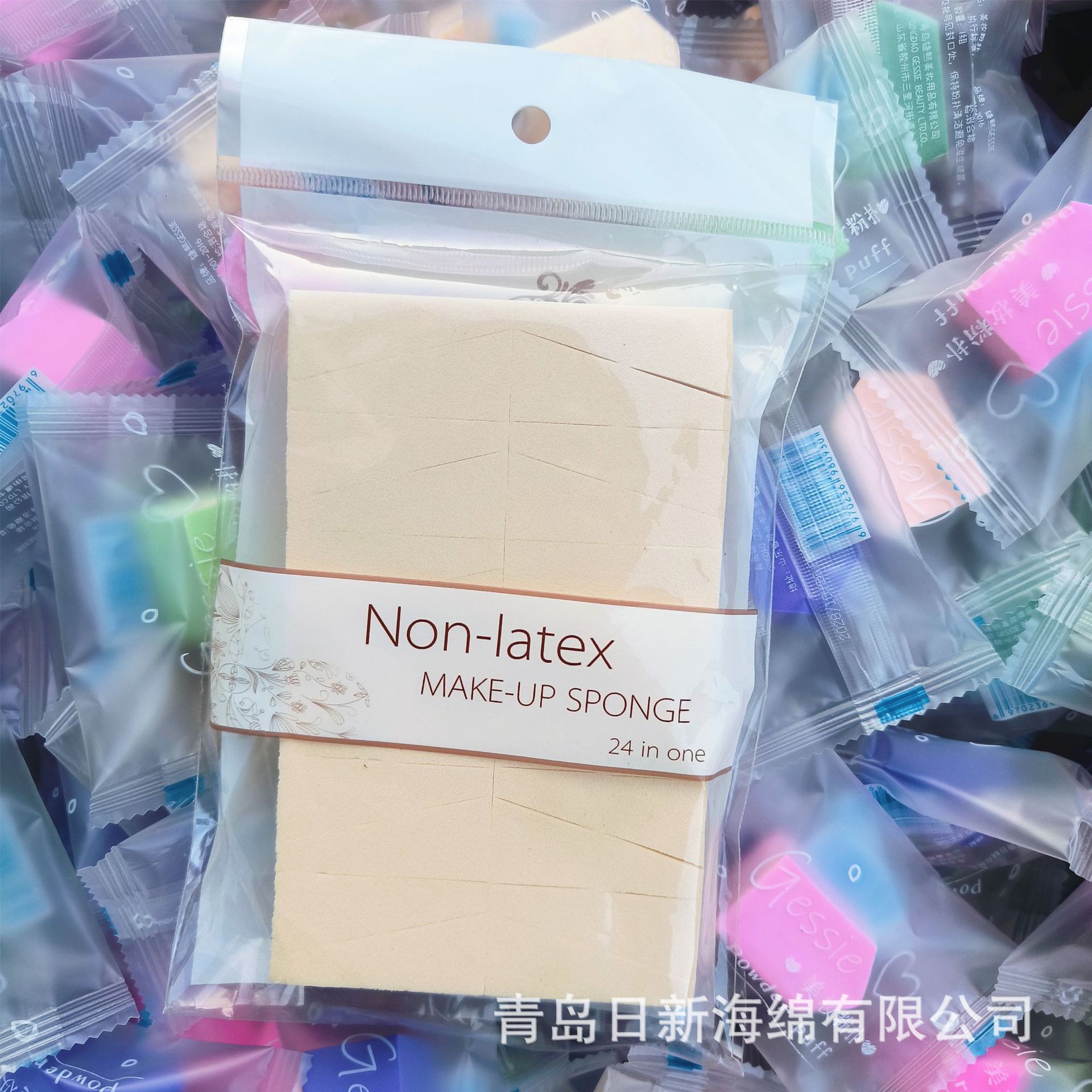 24-corte triángulo puff agua sin látex se hace más grande Matcha vino rojo hidrófilo húmedo y seco cojín de aire puff