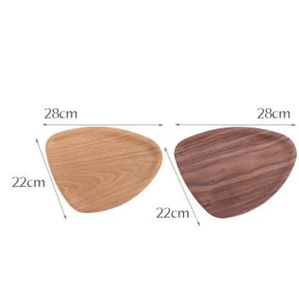 bandeja triangular de madera hotel baño bandeja de lavado bandeja de comedor de hotel bandeja de pastel