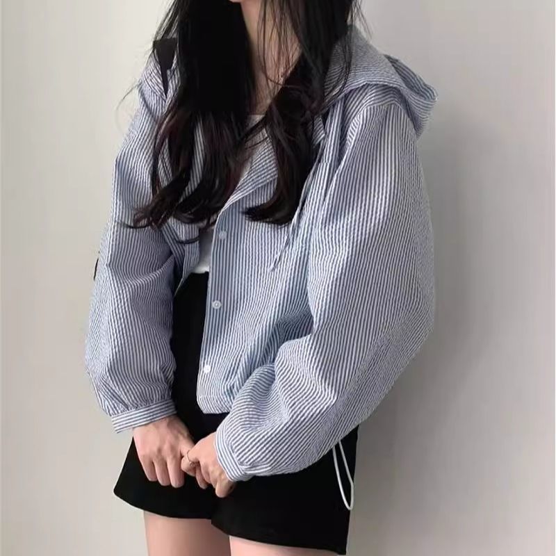 Summer design shirt with hood