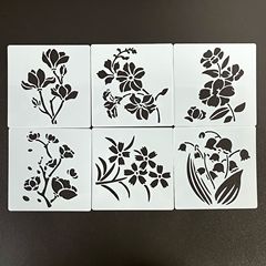 爆発的な手の新聞のテンプレートの透かし彫りの絵の花の郭の低い言葉の花卉の透かし彫りのテンプレートの落書きは水で洗うことができて絵のテンプレートのカードを描きます。