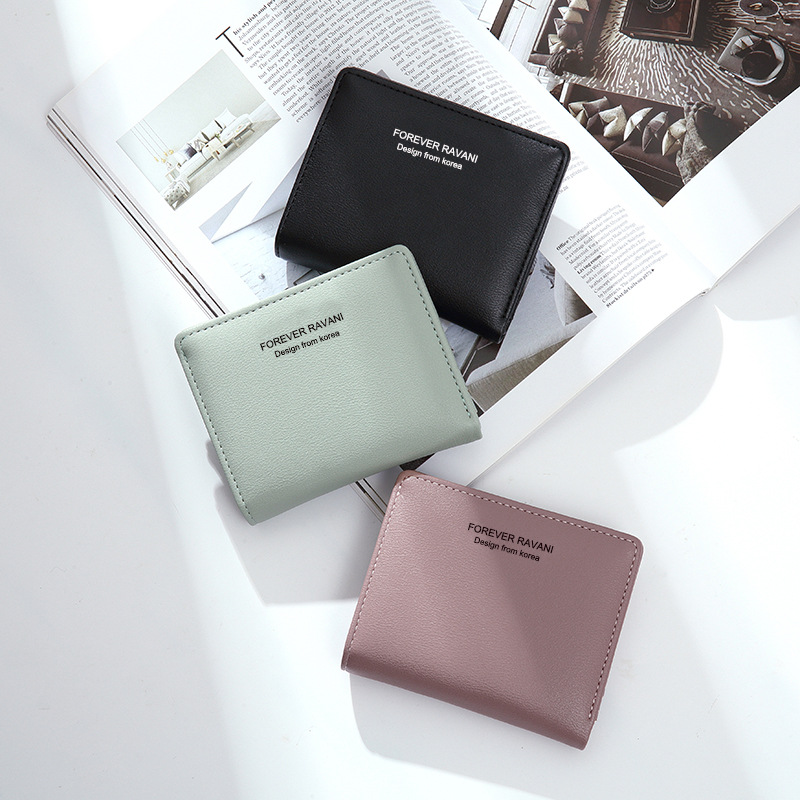 Haitao nueva cremallera monedero estilo coreano creativo multi-tarjeta estudiante billetera estilo coreano cartera creativa aprobación de la fábrica