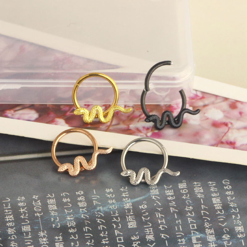 Pointed titanium steel lip stud product view