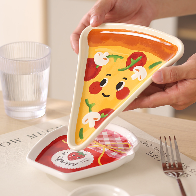 インかわいいパンプレートアフタヌーンティーケーキスナックプレートホームスナックプレートクリエイティブセラミックプレート|undefined