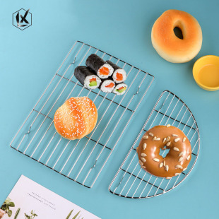 304 Stainless Steel Grill Steaming Rack Barbecue Net Cake Rack Sushi Rack Baking Bread Rack Cooling Rack Fried Food Drying Net