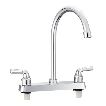 Cross-Border South American Hot and Cold Water Faucet with Dual Ceramic Plates and Plastic Dual Interface, Splash-Proof Faucet for Rv Sinks Cross-Border South American Hot and Cold Water Faucet with Dual Ceramic Plates and Plastic Dual Interface, Splash-Proof Faucet for Rv Sinks