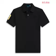 Rl Cross-Border Malaysian Men's Polo Shirt Export Laff Horse Embroidered Polo Lapel T-Shirt Short-Sleeved T-Shirt Pure Cotton