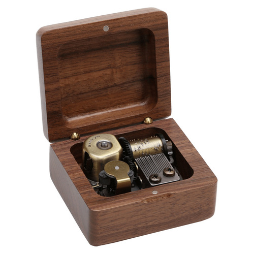 Wooden Music Box Music Box Sky City 520 Valentine's Day Birthday Gift for Girlfriend Girls