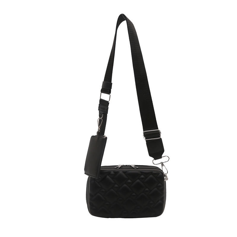 Bolso de hombro de diamond de moda bolso pequeño de moda de moda de mujer bolso de caja bolso nuevo bolso de mochila negro