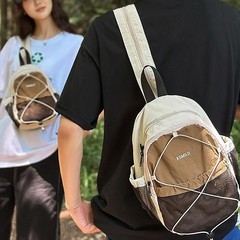 新しい高価値マウンテンシリーズイン巾着コントラストカラーバックパックカップル軽量旅行登山大容量バックパック