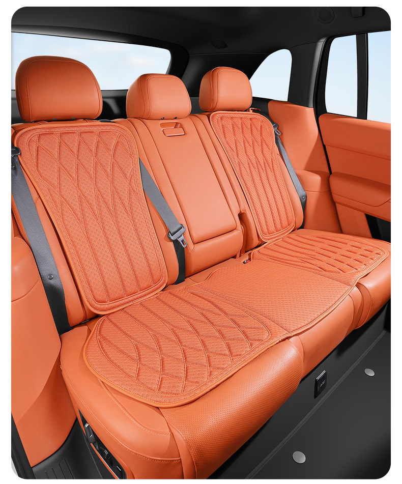 Foreign Trade Car Anti-Slip Seat Cushion, Ice Silk Cooling Cushion, Portable Comfortable Breathable Anti-Slip Latex Seat Cushion Wholesale