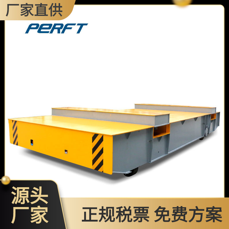 厂家供应 导轨运行地爬车钢构转运平板车摆渡电动地轨平板车
