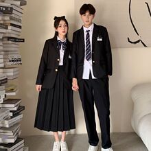 班服学院风夏季套装高中校服初中学生女生毕业照白衬衫制服表演服