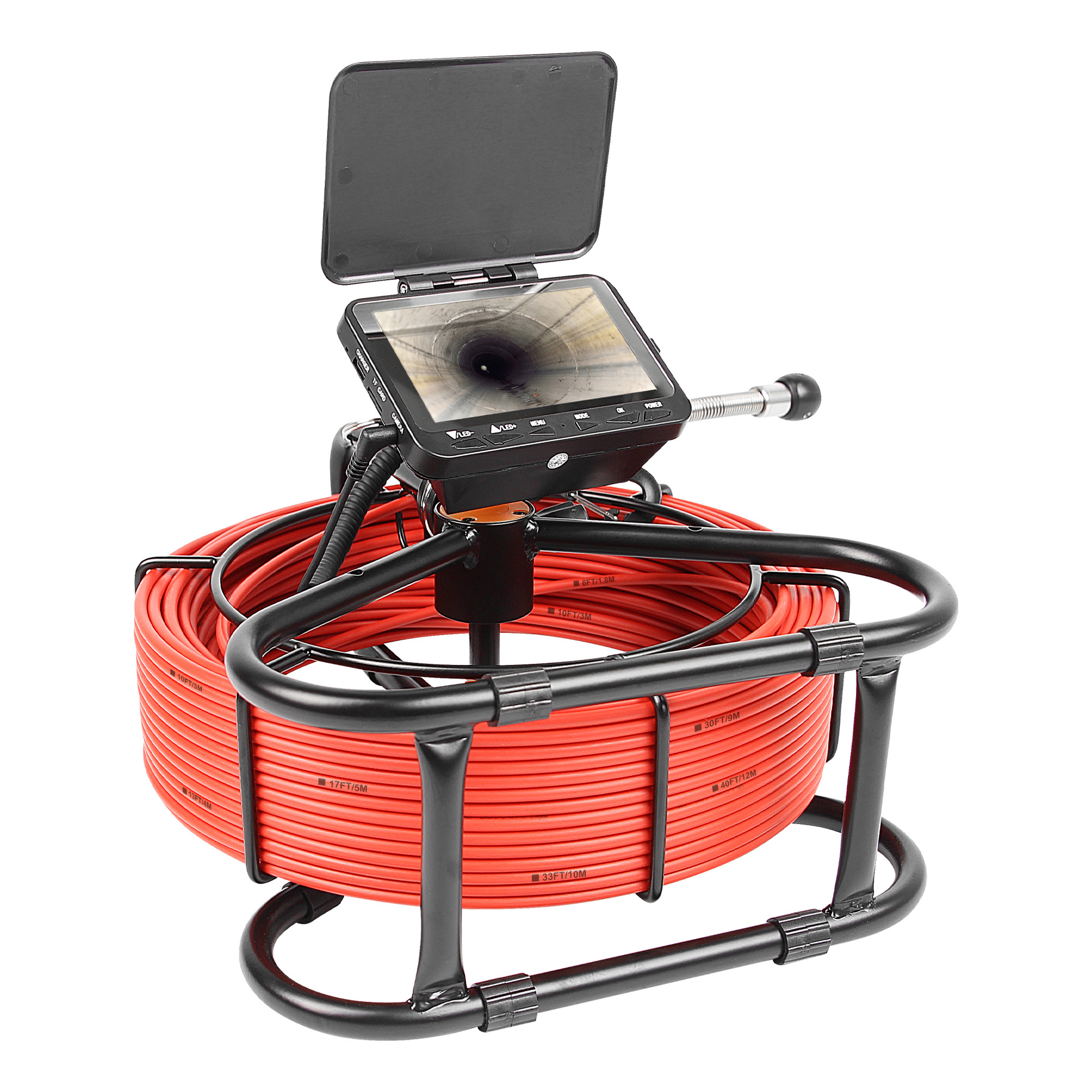 Foreign Trade Cross-border Supply Pipeline Endoscope with Measurement Markings for Photography and Recording 4.3 Inch Screen 16.5mm Small Lens