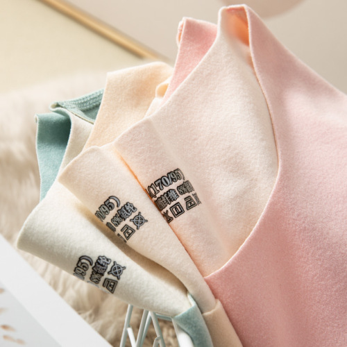 Autumn and winter AB surface brushed seamless thermal underwear thickened and velvet women's cotton sweater autumn coat and long trousers set