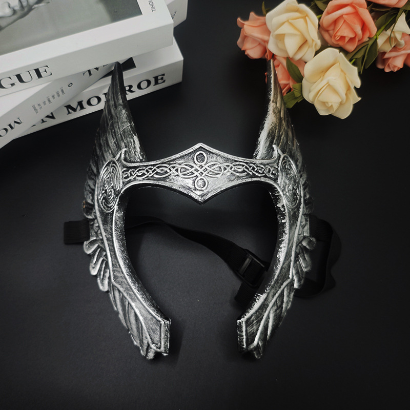 Nuevo dios de la guerra vikingo máscara retro Halloween atmósfera animación espectáculo escenario accesorios juguetes decorativos