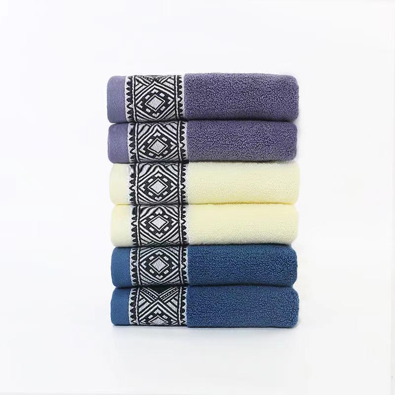 廠家批發上下極限股素色菱形格寬緞100克員工福利百貨禮品毛巾